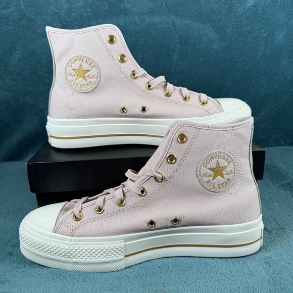 Converse Shoes - Converse Women's 9.5 High Top‎ Chuck Taylor All Star Lift Sneakers Pink Canvas